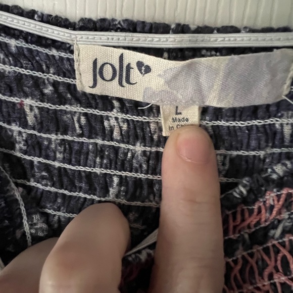 Jolt Cold Shoulder Blouse Size L - Picture 2 of 3